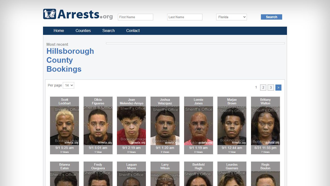 Hillsborough County Arrests and Inmate Search